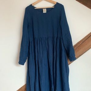Son De Flor Linen Smock Dress